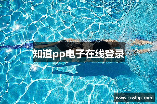 知道pp电子在线登录